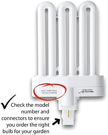 AeroGarden Fluorescent Grow Light Bulb (2-Pack), White