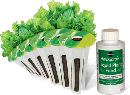 AeroGarden Heirloom Salad Greens Mix Seed Pod Kit – Salad Kit for AeroGarden Indoor Garden, 9-Pod(6-pod)