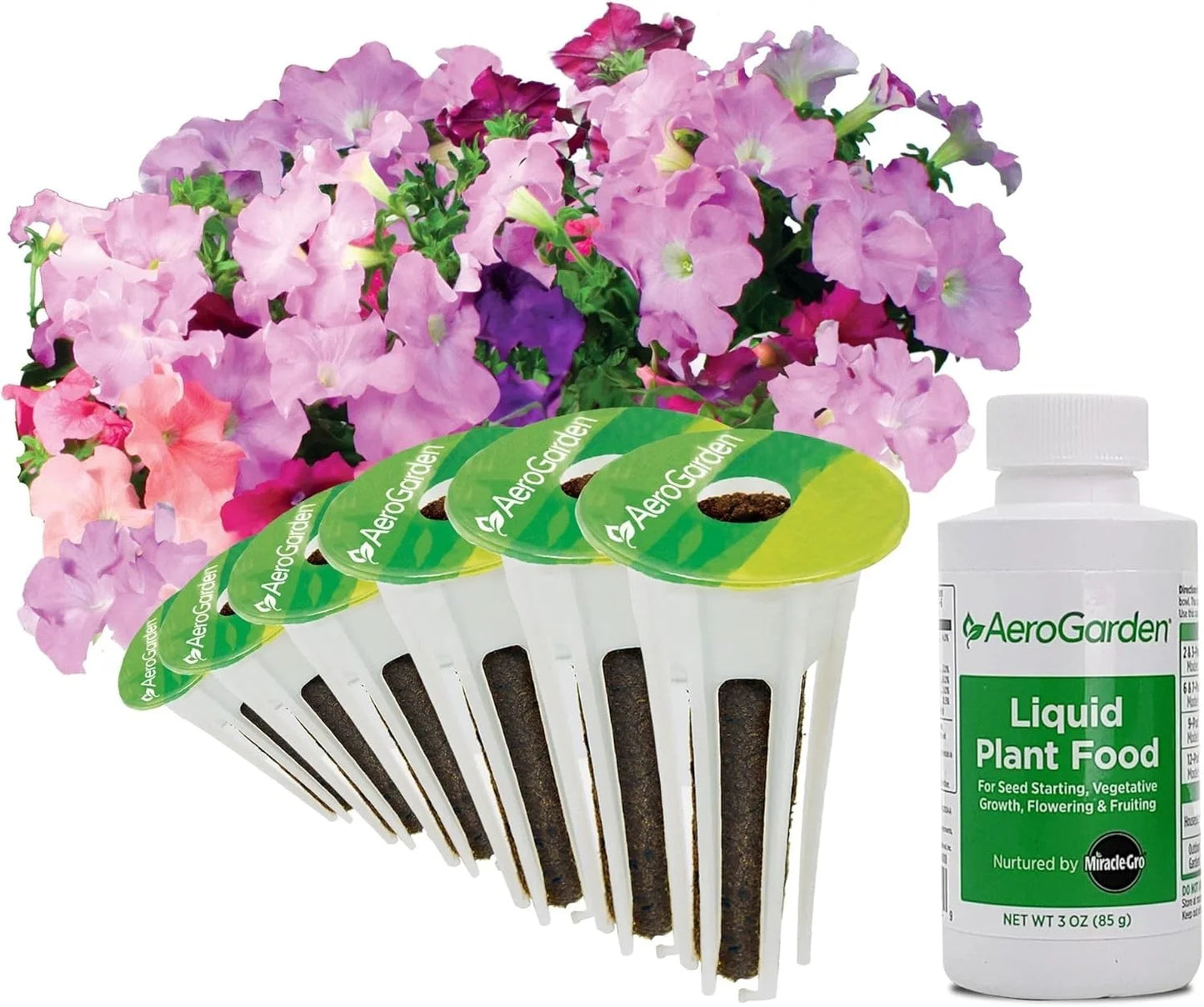 AeroGarden Cascading Petunias Seed pod Kit for AeroGarden Hydroponic Indoor Garden, 6-Pod(Cascading Petunias)