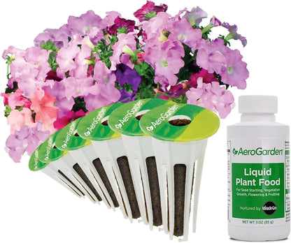 AeroGarden Cascading Petunias Seed pod Kit for AeroGarden Hydroponic Indoor Garden, 6-Pod(Cascading Petunias)