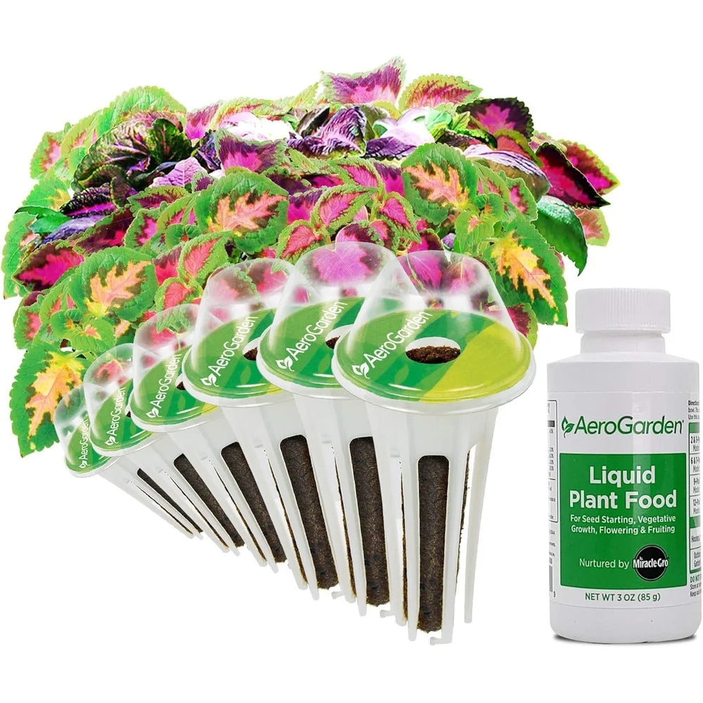 AeroGarden Cascading Petunias Seed pod Kit for AeroGarden Hydroponic Indoor Garden, 6-Pod(Colorful Coleus)