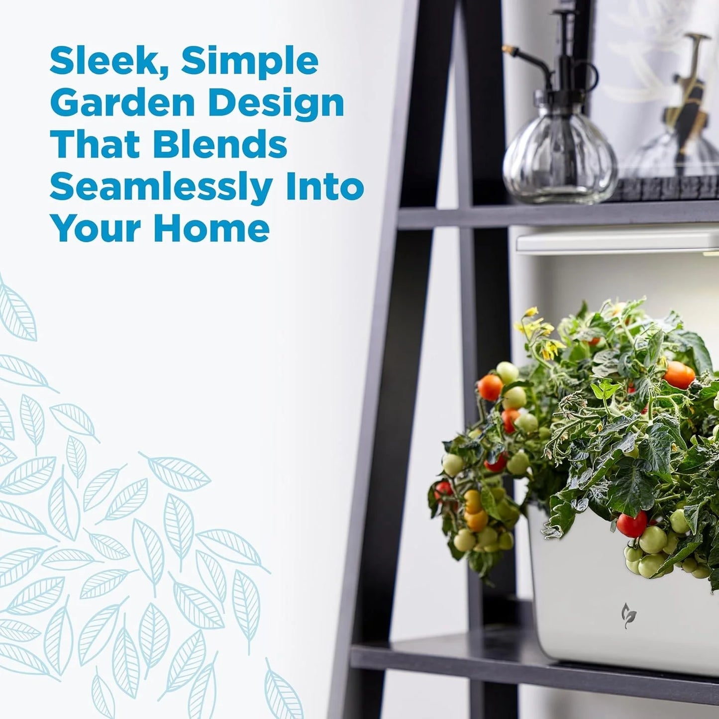 AeroGarden Harvest Lite in Mocha, Soil-Free Indoor Hydroponic Garden with LED Grow Light for Year-Round Gardening of up to 6 Herbs and Vegetables(Cream)