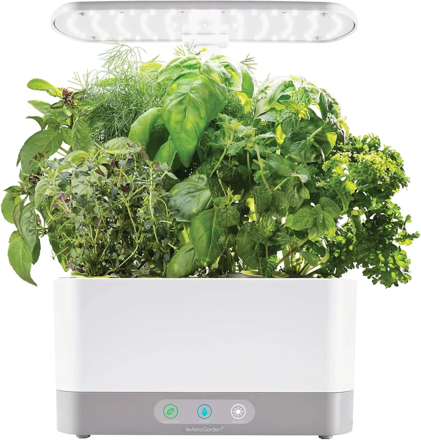AeroGarden Harvest XL Indoor Garden Hydroponic System with LED Grow Light and Herb Kit, Holds up to 6 Pods, White