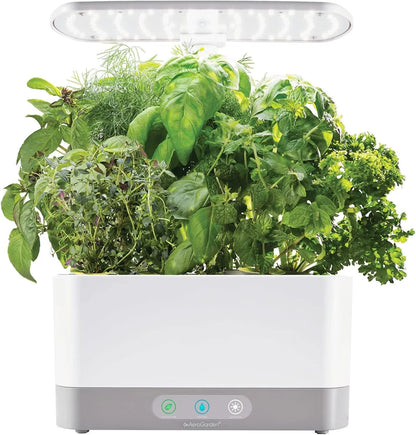 AeroGarden Harvest XL Indoor Garden Hydroponic System with LED Grow Light and Herb Kit, Holds up to 6 Pods, White