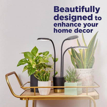 AeroGarden Trio Grow Light for Indoor Plants, Grow Live Plants Anywhere in The Home, Adjustable Light Modes, Black(Black)