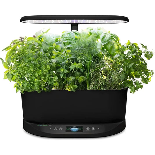 AeroGarden Bounty – Indoor Garden with LED Grow Light, WiFi and Alexa Compatible, Black