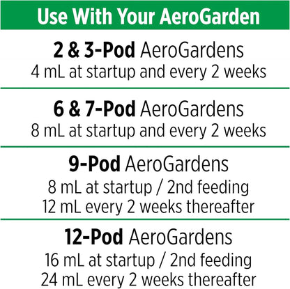 Miracle-Gro AeroGarden Liquid Plant Fertilizer for Use in AeroGarden Hydroponic Indoor Garden, 3 fl. oz.(3 fl. oz.)