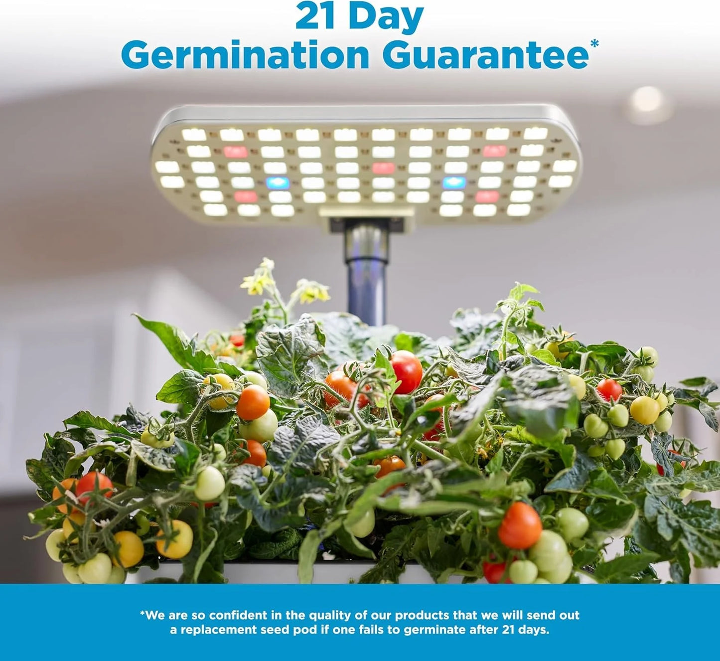 AeroGarden Harvest Lite in Mocha, Soil-Free Indoor Hydroponic Garden with LED Grow Light for Year-Round Gardening of up to 6 Herbs and Vegetables(Cream)