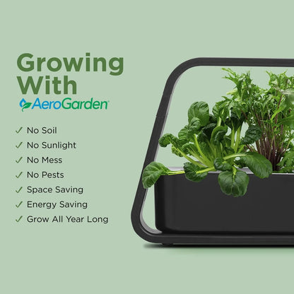 AeroGarden Sprout – Indoor Garden with LED Grow Light, Black(Black)