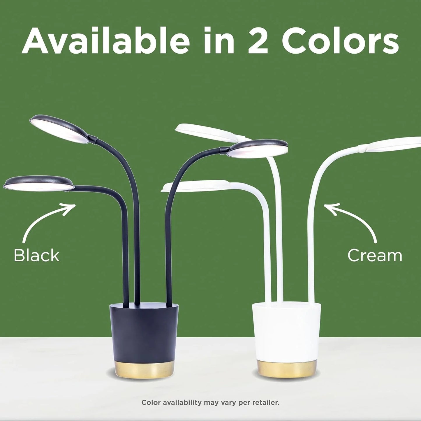 AeroGarden Trio Grow Light for Indoor Plants, Grow Live Plants Anywhere in The Home, Adjustable Light Modes, Cream(Cream)