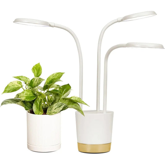 AeroGarden Trio Grow Light for Indoor Plants, Grow Live Plants Anywhere in The Home, Adjustable Light Modes, Cream(Cream)