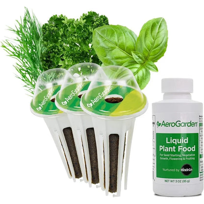 AeroGarden Gourmet Herb Seed pod Kit – Herb Seeds for AeroGarden Indoor Garden, 3-Pod(3-Pod)