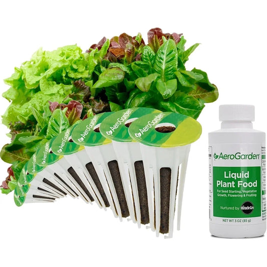 AeroGarden Heirloom Salad Greens Mix Seed Pod Kit – Salad Kit for AeroGarden Indoor Garden, 9-Pod(9-pod)