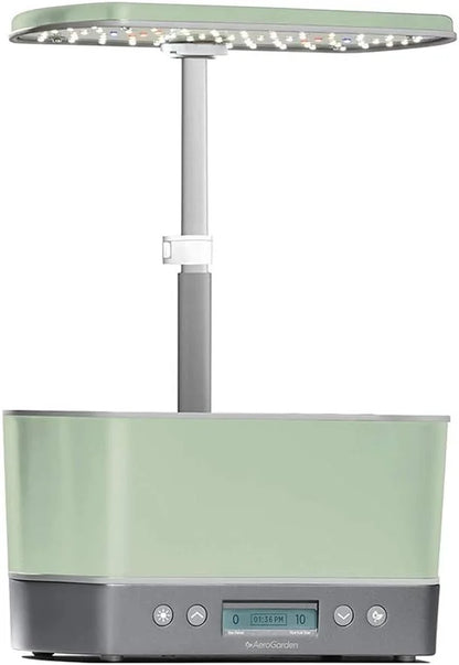 AeroGarden Harvest Elite Indoor Garden Hydroponic System with LED Grow Light and Seed Kit, Holds up to 6 Pods, Stainless Steel(Sage)