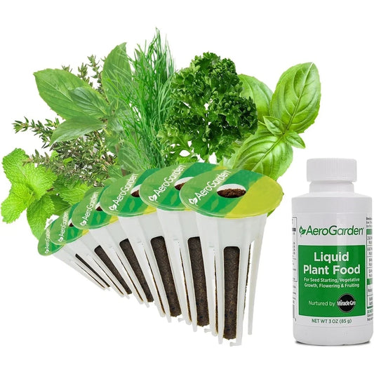 AeroGarden Gourmet Herb Seed pod Kit – Herb Seeds for AeroGarden Indoor Garden, 3-Pod(6-Pod)