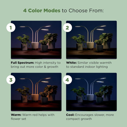 AeroGarden Trio Grow Light for Indoor Plants, Grow Live Plants Anywhere in The Home, Adjustable Light Modes, Cream(Cream)