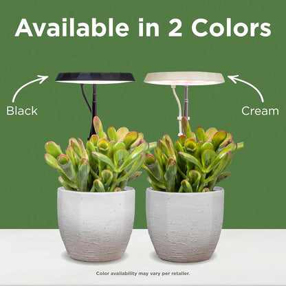 AeroGarden Stem Grow Light for Indoor Plants, Grow Live Plants Anywhere in the Home, Adjustable Light Modes, Black(Cream)