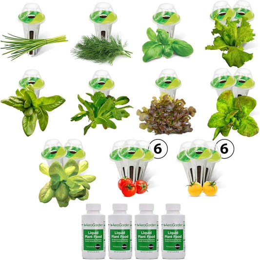 AeroGarden Heirloom Salad Greens Mix Seed Pod Kit – Salad Kit for AeroGarden Indoor Garden, 9-Pod(24-pod)