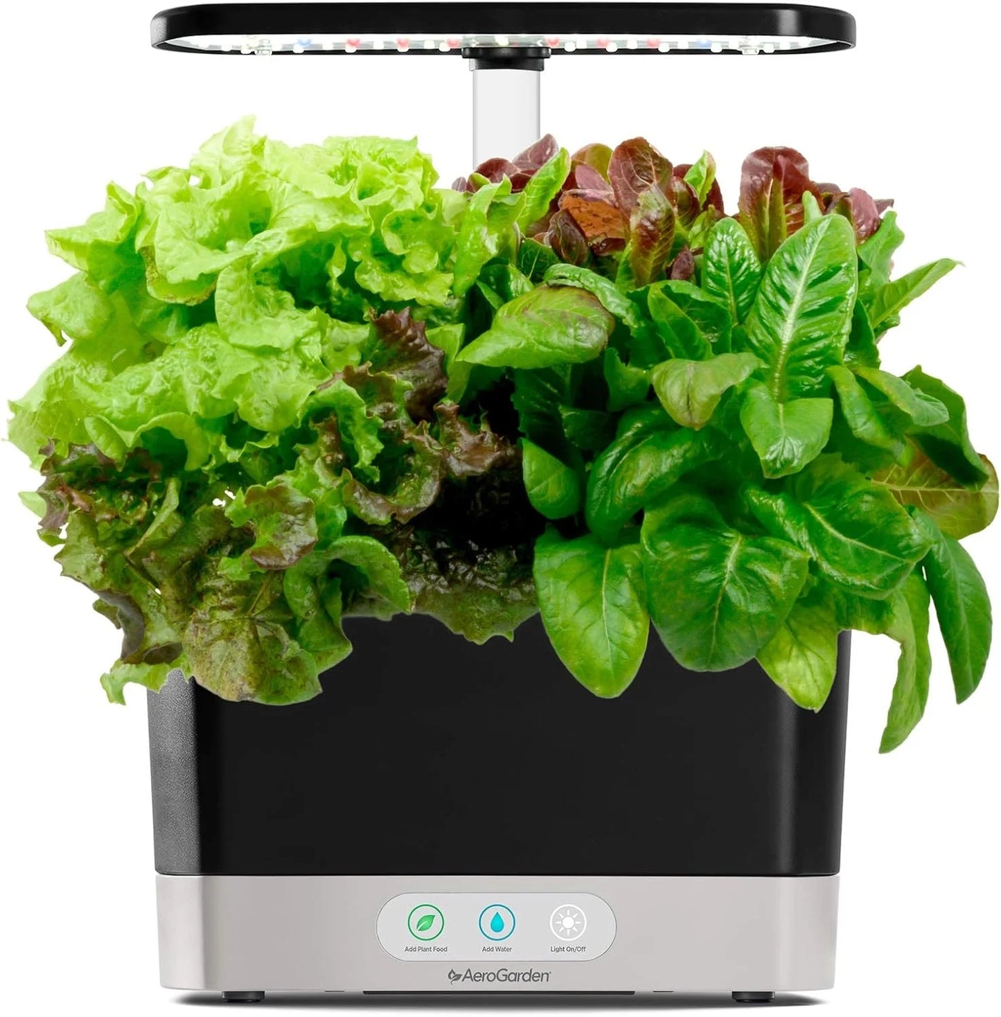 AeroGarden Harvest Elite LED Grow Light System Kit + Heirloom Salad Greens Mix Seed Pod Kit