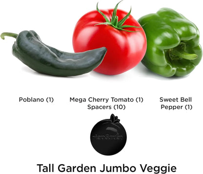 AeroGarden Salsa Garden Seed Pod Kit (6-pod)(Jumbo – Tall Gardens Only)