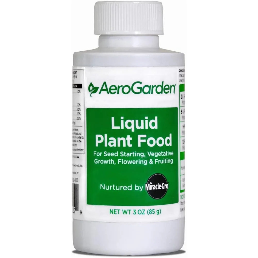 Miracle-Gro AeroGarden Liquid Plant Fertilizer for Use in AeroGarden Hydroponic Indoor Garden, 3 fl. oz.(3 fl. oz.)
