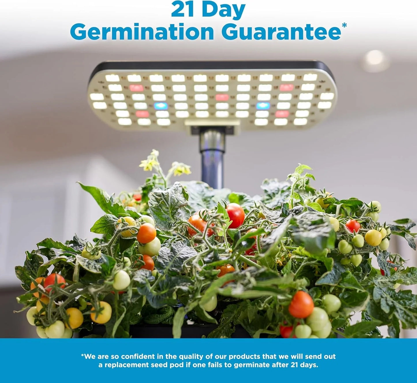 AeroGarden Harvest Lite in Mocha, Soil-Free Indoor Hydroponic Garden with LED Grow Light for Year-Round Gardening of up to 6 Herbs and Vegetables(Black)