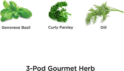 AeroGarden Gourmet Herb Seed pod Kit – Herb Seeds for AeroGarden Indoor Garden, 3-Pod(3-Pod)