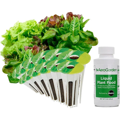 AeroGarden Heirloom Salad Greens Mix Seed Pod Kit – Salad Kit for AeroGarden Indoor Garden, 9-Pod(12-pod)