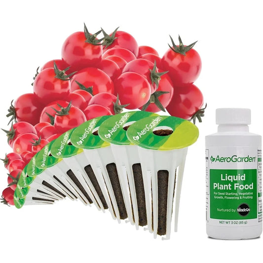 AeroGarden Mighty Mini Cherry Tomato Seed Pod Kit for AeroGarden Hydroponic Indoor Garden, 3-Pod(9-pod)