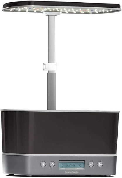 AeroGarden Harvest Elite Indoor Garden Hydroponic System with LED Grow Light and Seed Kit, Holds up to 6 Pods, Stainless Steel(Platinum)