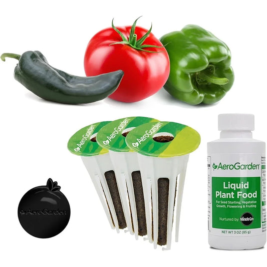 AeroGarden Salsa Garden Seed Pod Kit (6-pod)(Jumbo – Tall Gardens Only)