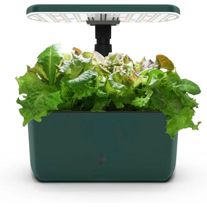AeroGarden Harvest Lite in Mocha, Soil-Free Indoor Hydroponic Garden with LED Grow Light for Year-Round Gardening of up to 6 Herbs and Vegetables(Green)