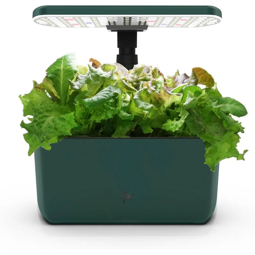 AeroGarden Harvest Lite in Mocha, Soil-Free Indoor Hydroponic Garden with LED Grow Light for Year-Round Gardening of up to 6 Herbs and Vegetables(Green)