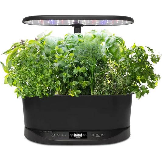 AeroGarden Bounty Basic – Indoor Garden with LED Grow Light, Black(Black)