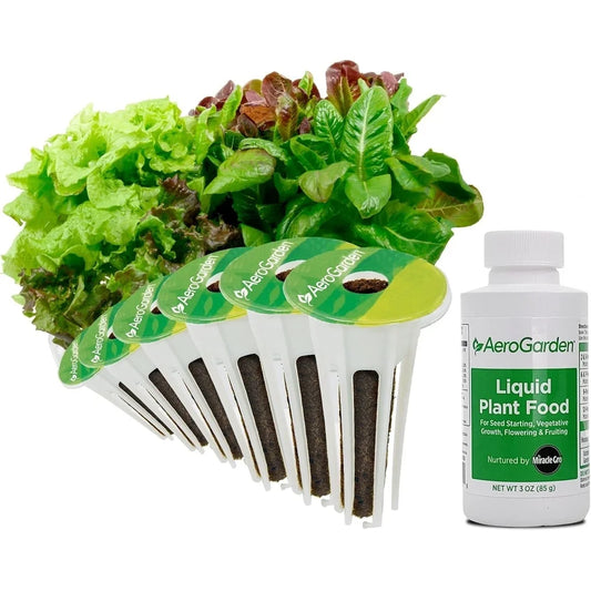 AeroGarden Heirloom Salad Greens Mix Seed Pod Kit – Salad Kit for AeroGarden Indoor Garden, 9-Pod(6-pod)