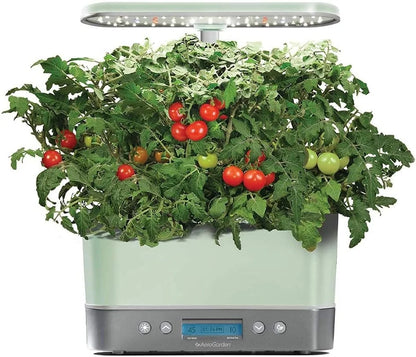 AeroGarden Harvest Elite Indoor Garden Hydroponic System with LED Grow Light and Seed Kit, Holds up to 6 Pods, Stainless Steel(Sage)